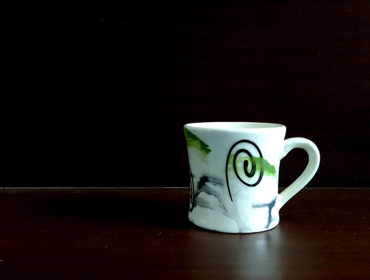 Colorful Ceramic Tea Cups | Set of 6 Cups