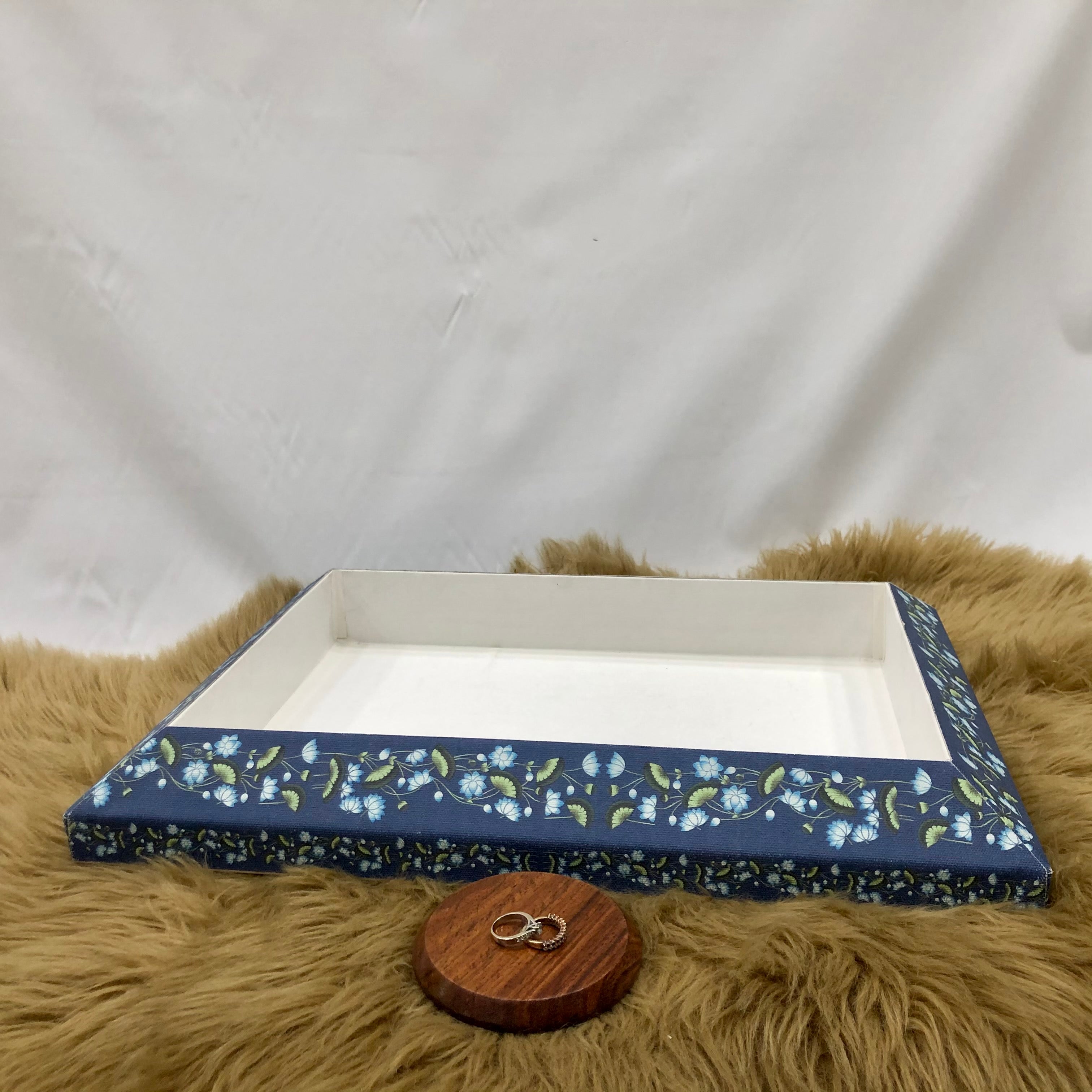 Pearl Blue Trousseau Tray (Large)