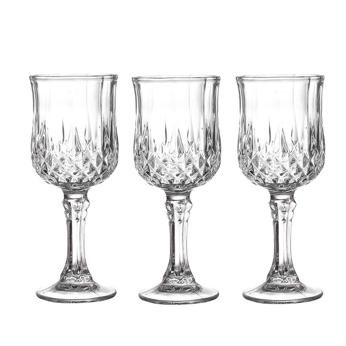 Crystal Clear Diamond Wine & Whisky Glass (Set of 6)