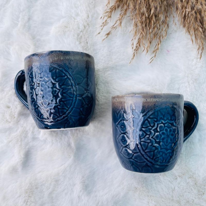 Blue Mandala Coffee Mugs