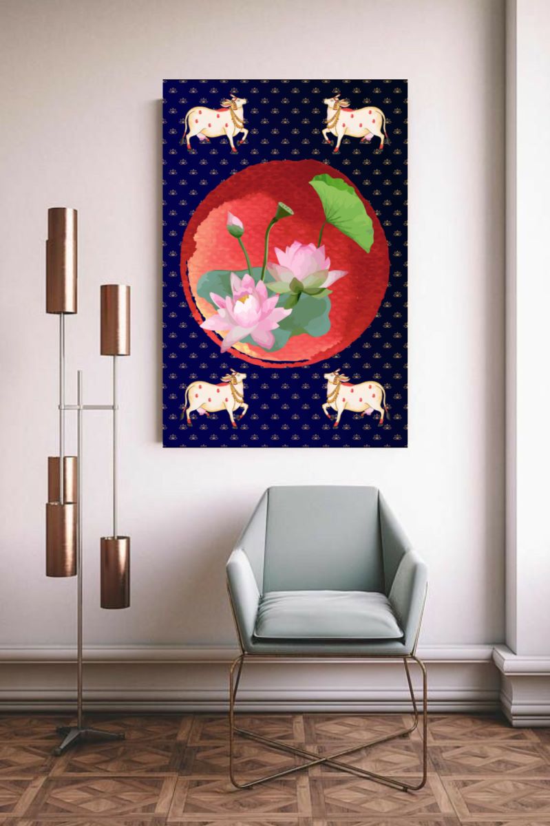 Indian Lemon Print Digital Wall Art