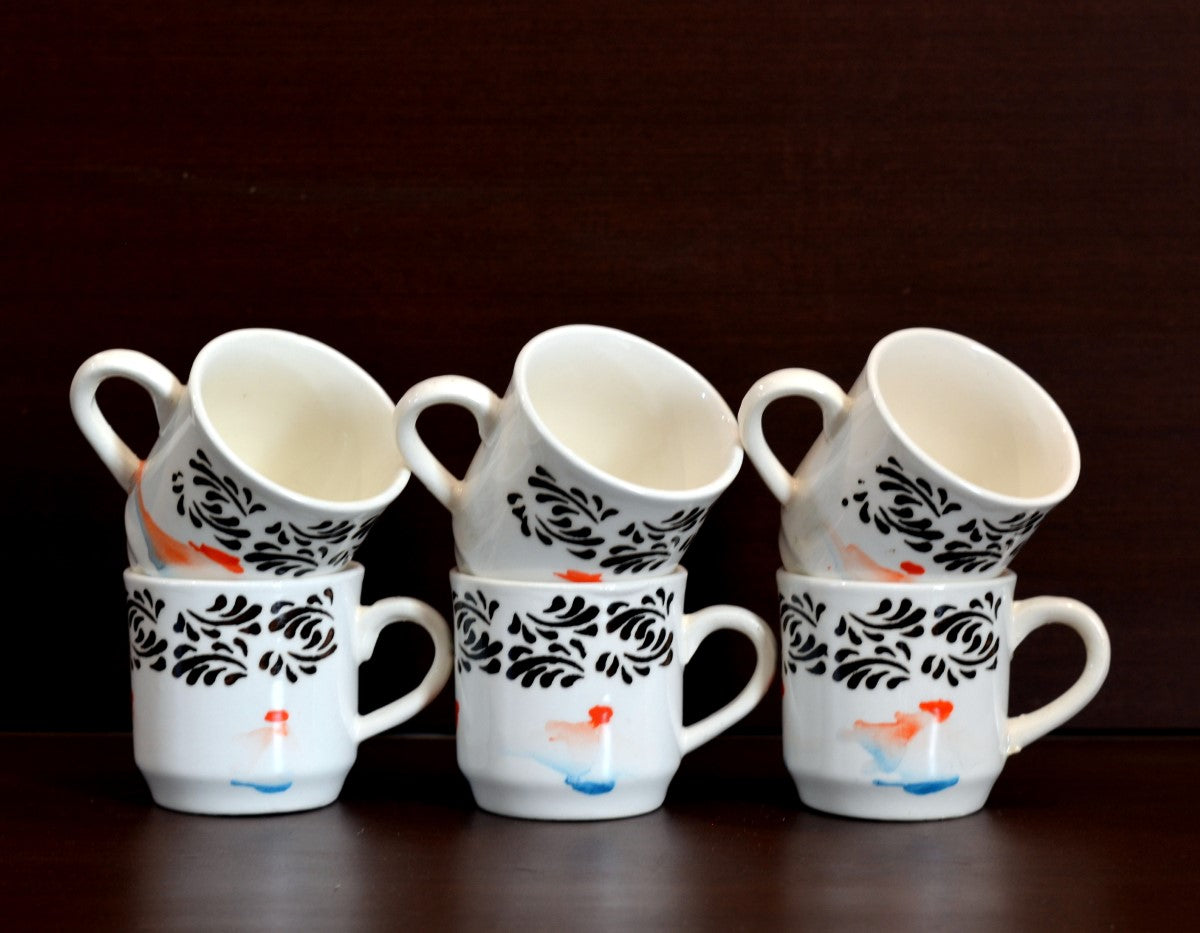 Little Angel Ceramic Cups | Set of 6 Cups