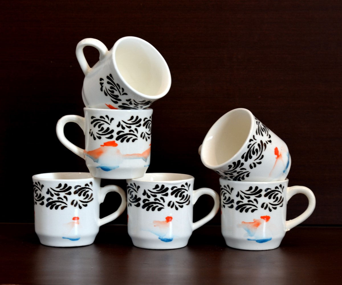 Little Angel Ceramic Cups | Set of 6 Cups