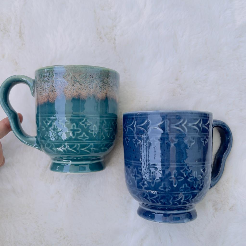 Luxury Designer Coffee Mugs (Set of 2)