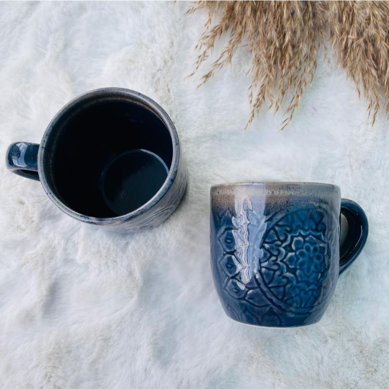 Blue Mandala Coffee Mugs