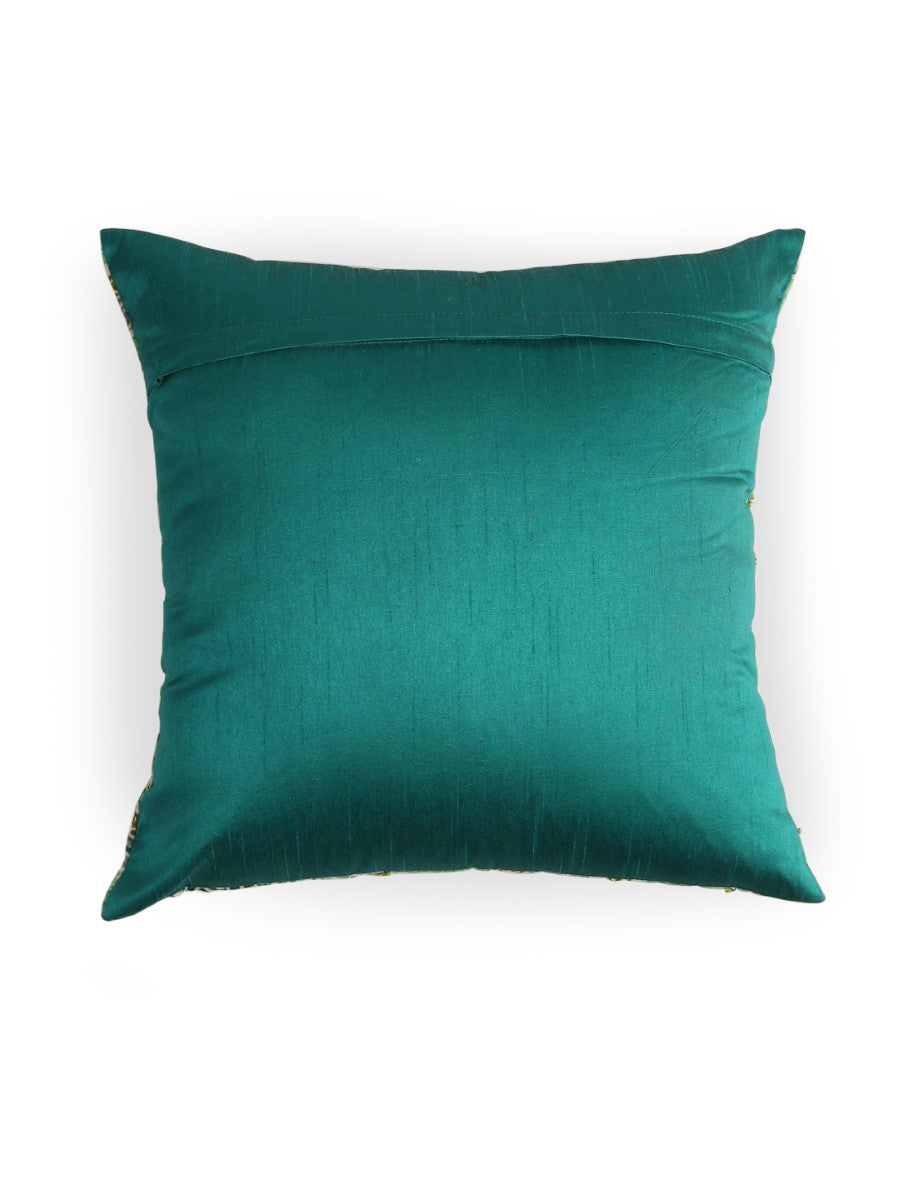 Green Paisley Cushion Cover