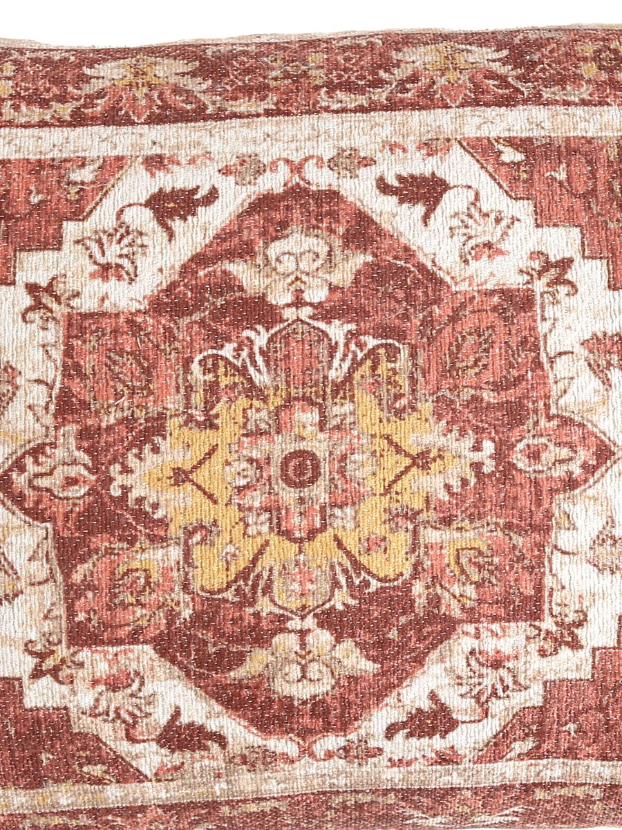 Carpet Design Cushion Cover With Filler - Multicolor