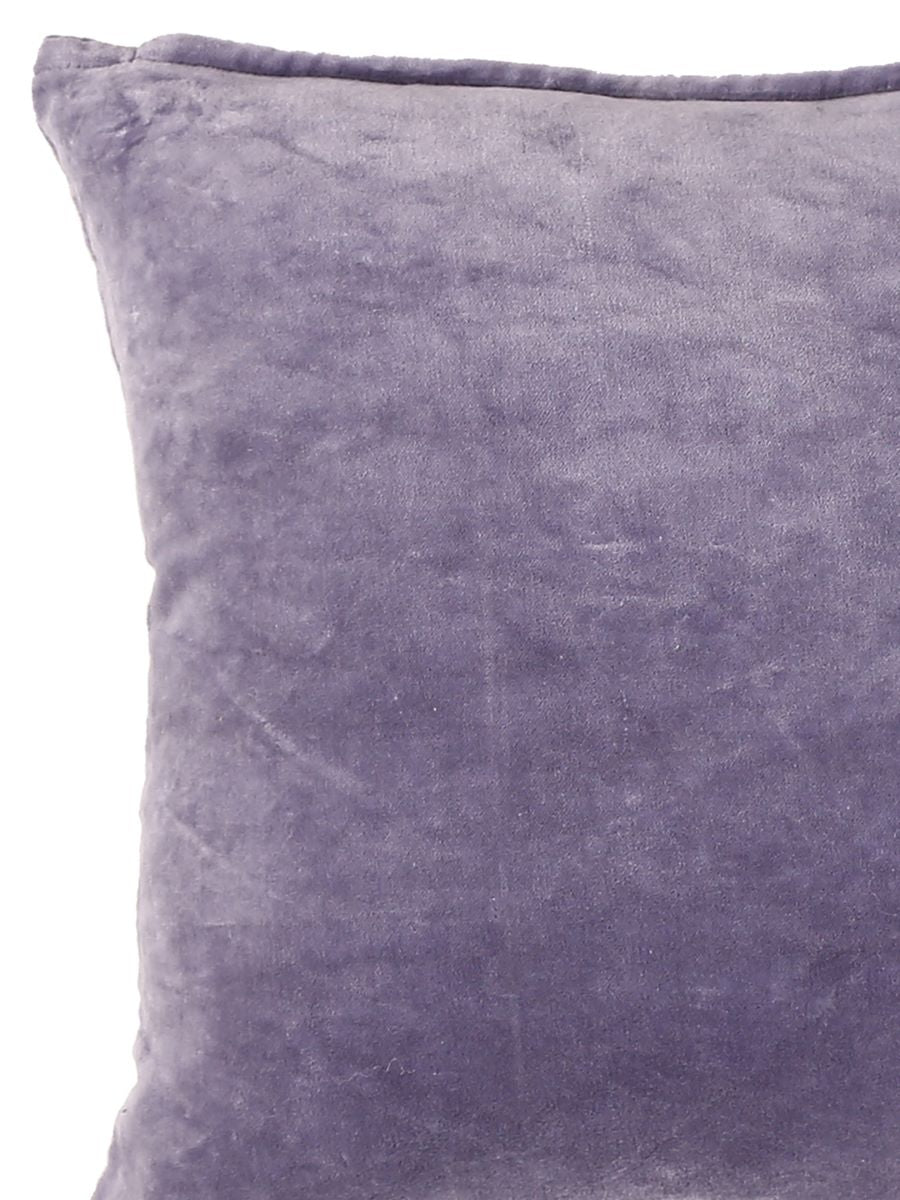 Lavender Cotton Velvet Cushion Cover