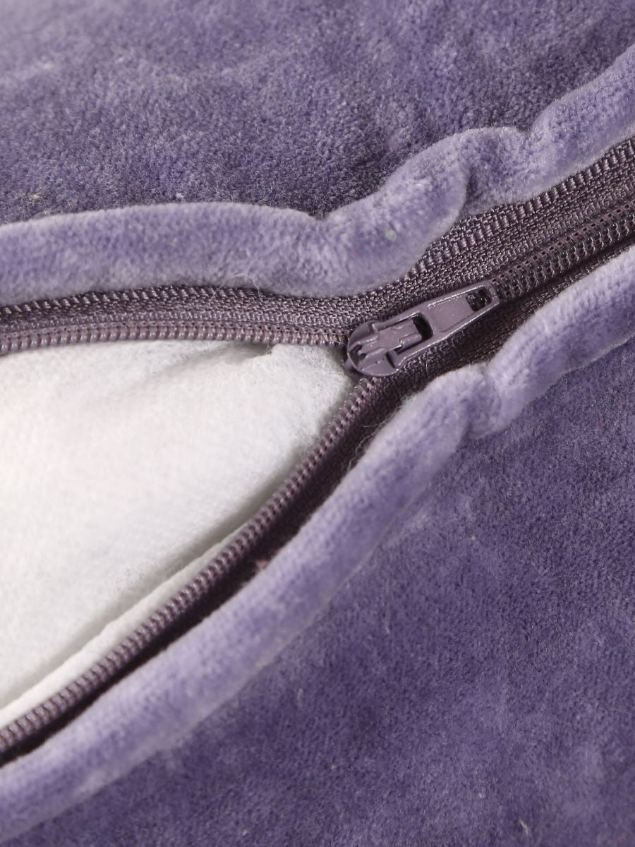 Lavender Cotton Velvet Cushion Cover