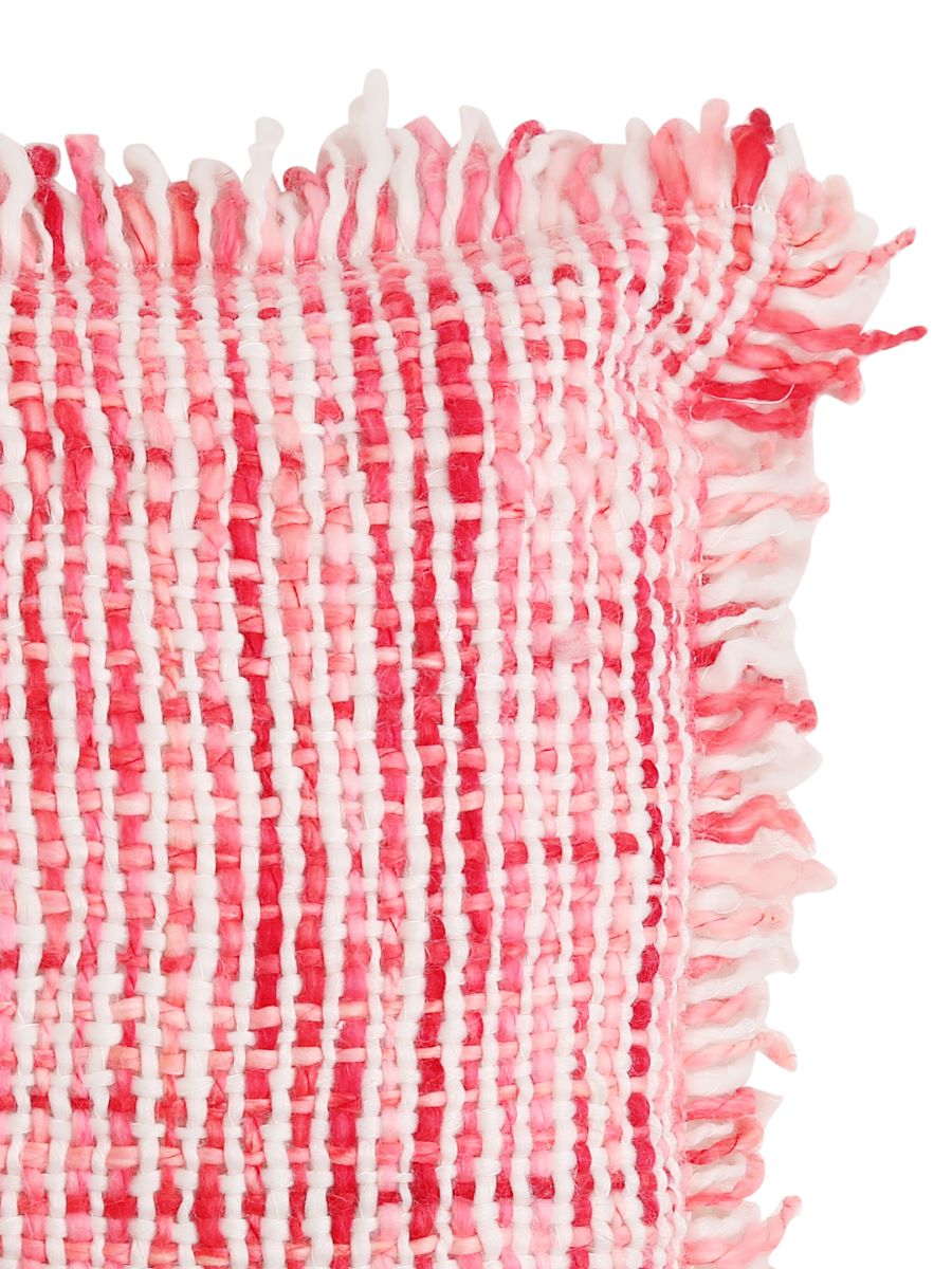 Soft Chunky Handwoven Acrylic Wool Cushion Cover With Fringes