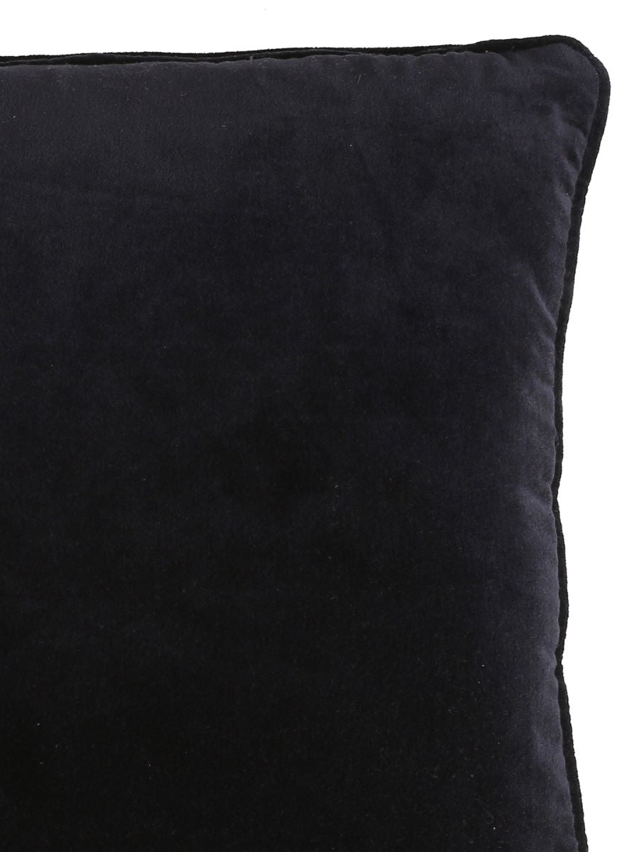 Navy Blue Cotton Velvet Cushion Cover