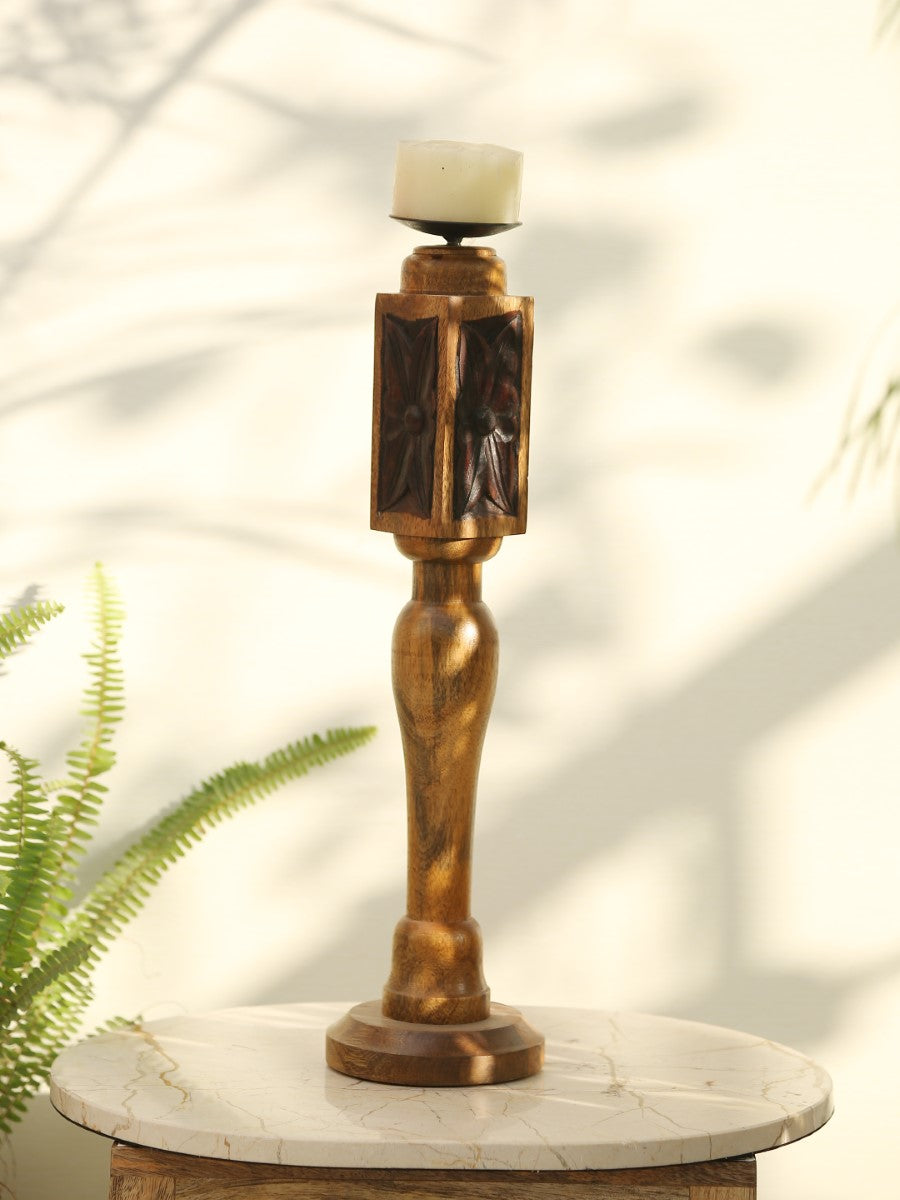 Handcrafted Paya Design Rustic Candle Holder