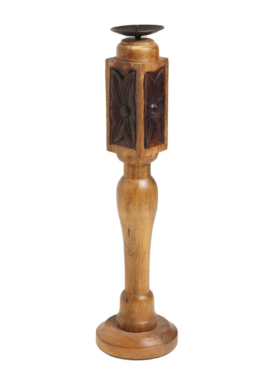 Handcrafted Paya Design Rustic Candle Holder