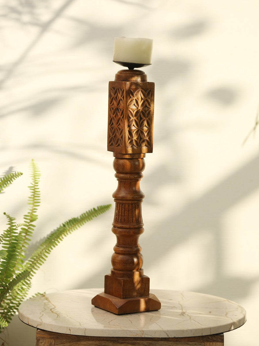 Handcrafted Paya Design Rustic Candle Holder