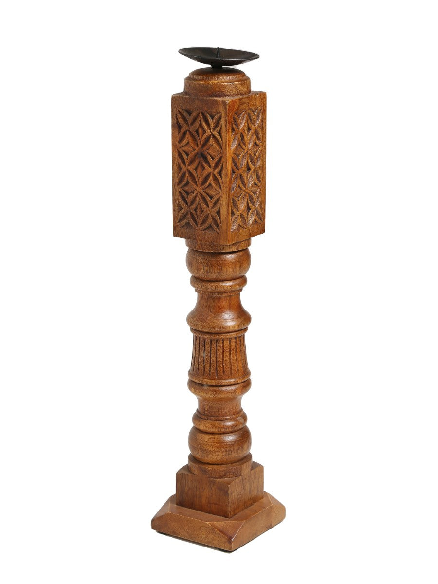 Handcrafted Paya Design Rustic Candle Holder