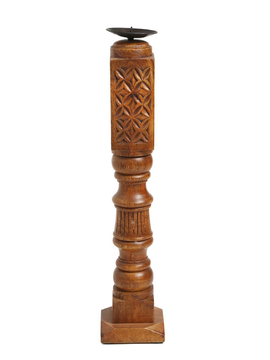 Handcrafted Paya Design Rustic Candle Holder