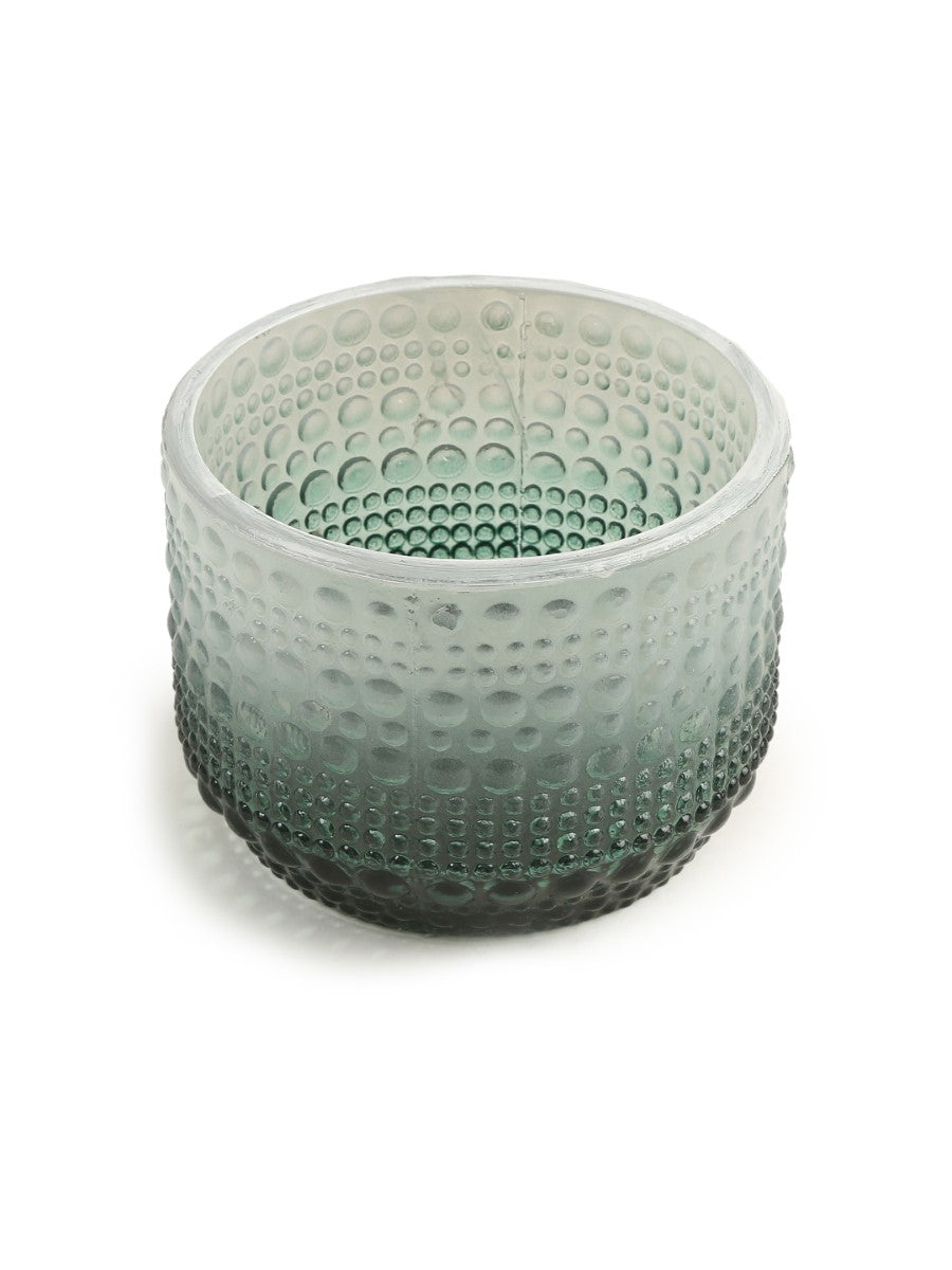 Ombre Green Glass Votive (Set of 2)