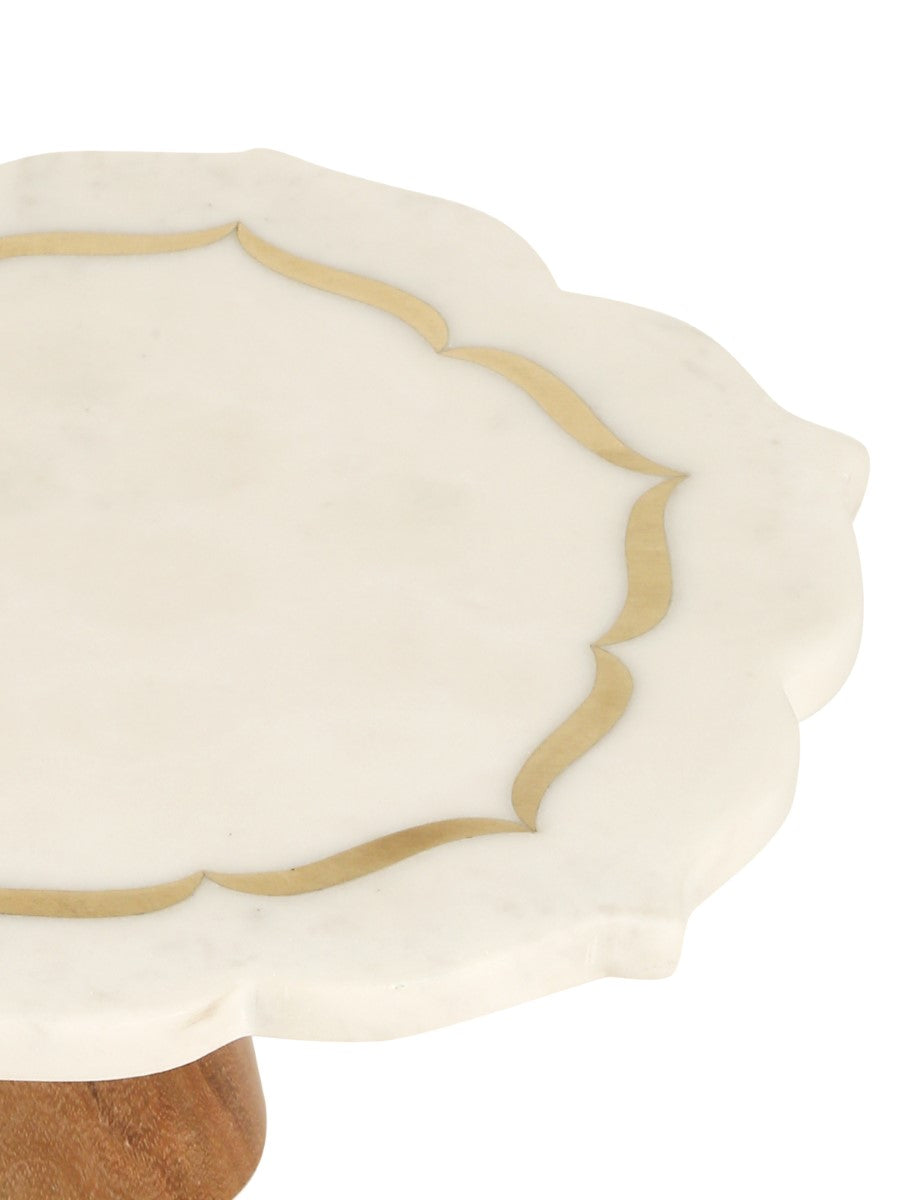 Marble Inlay Cake Stand