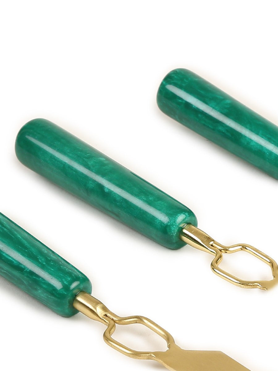 Green & Gold Cheese Set