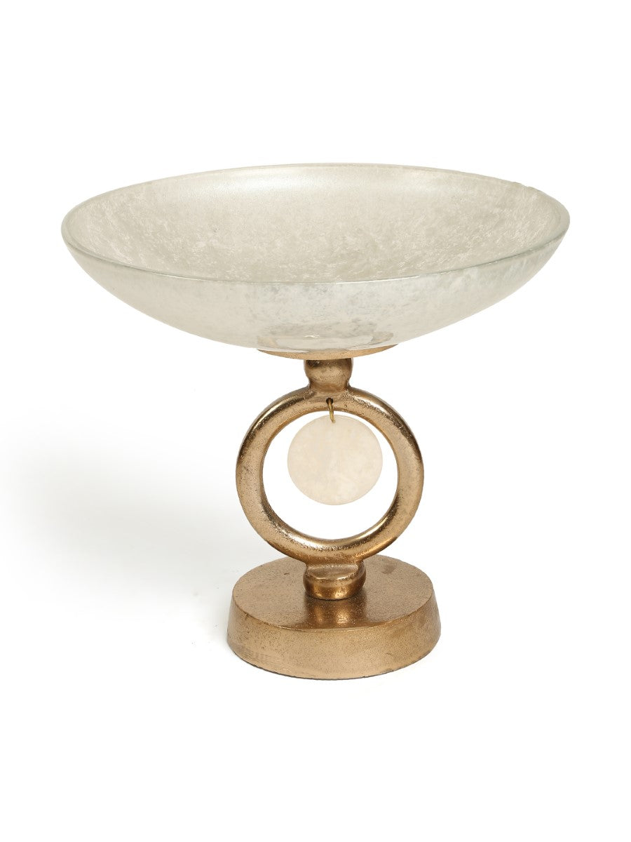 Ivory & Gold Decorative Bowl