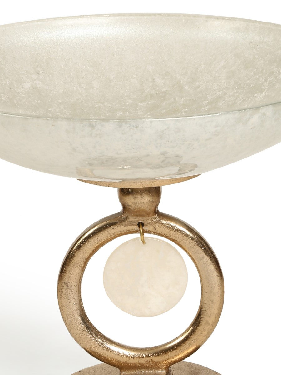 Ivory & Gold Decorative Bowl