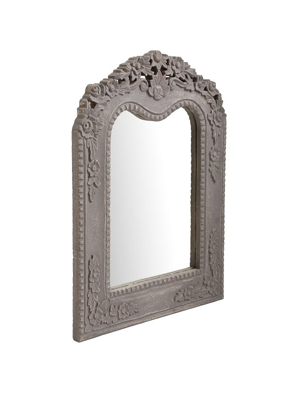 Grey French Style MDF Mirror In Distress Finish
