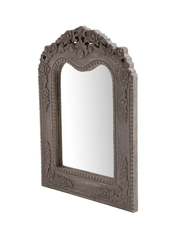 Grey French Style MDF Mirror In Distress Finish