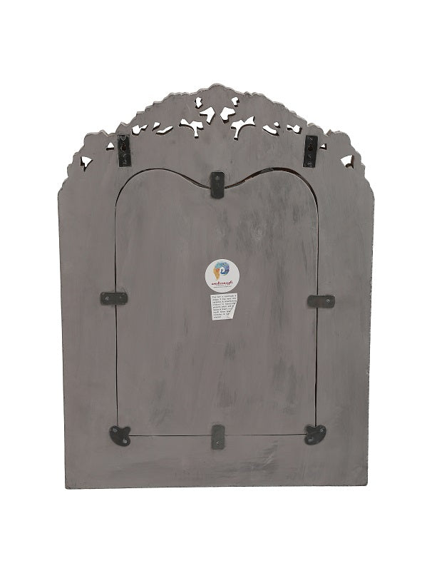 Grey French Style MDF Mirror In Distress Finish