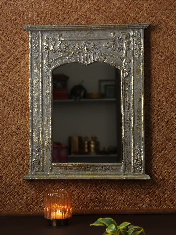 French Style MDF Mirror In Distress Finish