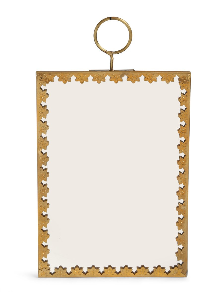 Wall Mirrors With Metal Details (Set Of 3)