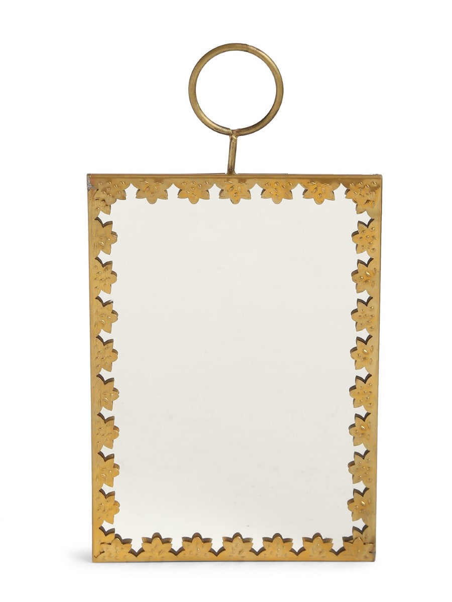 Wall Mirrors With Metal Details (Set Of 3)