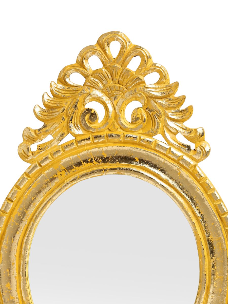 Yellow Mirror With Gold Foiling