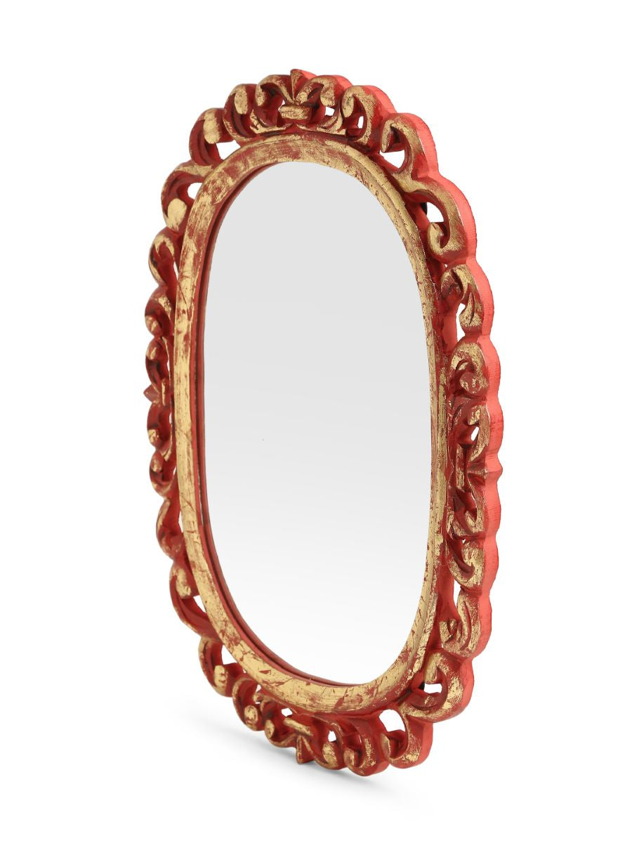 Red Mirror With Gold Foiling