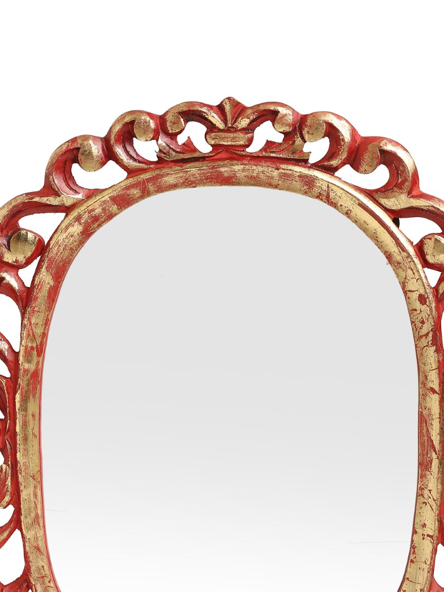 Red Mirror With Gold Foiling