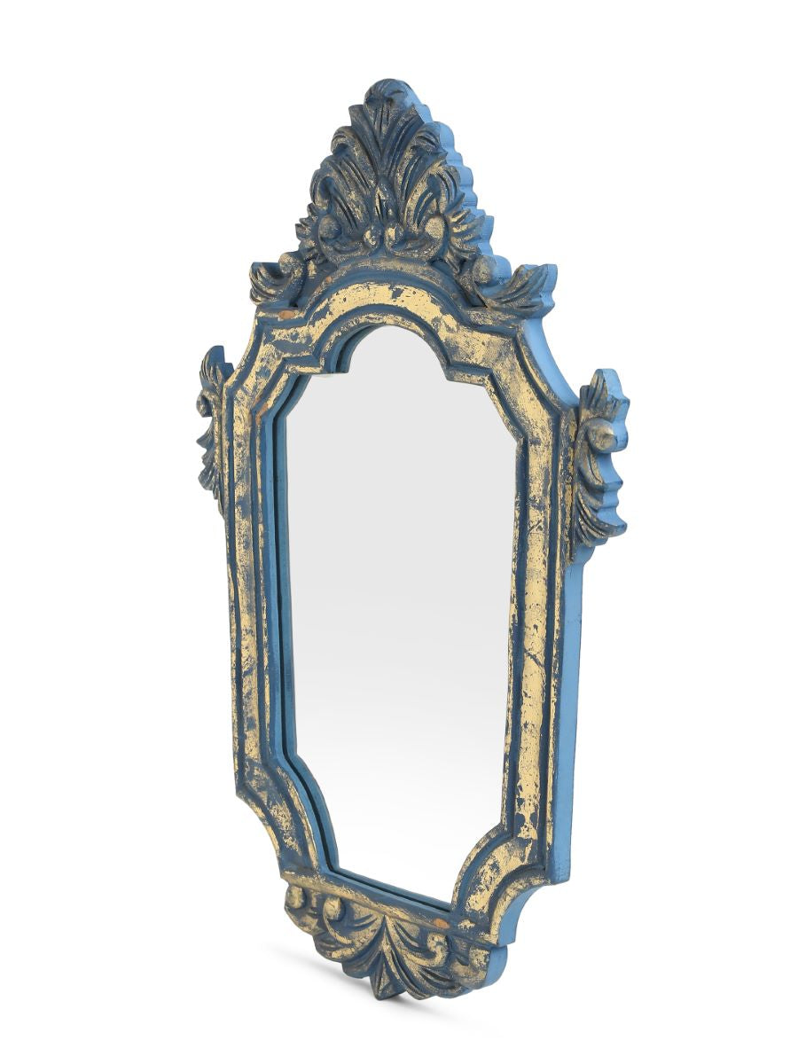 Blue Mirror With Gold Foiling