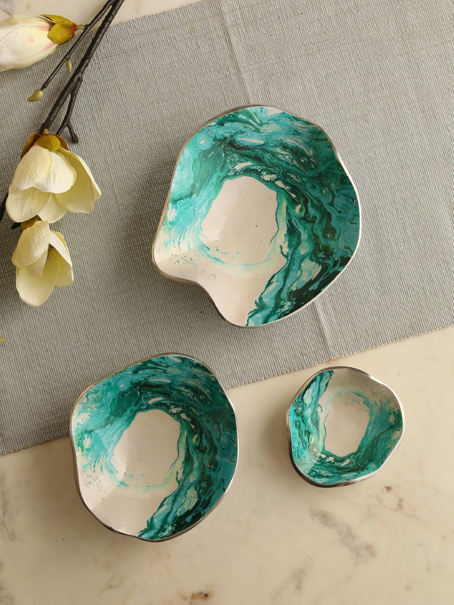 Enameled Platters (Set of 3)