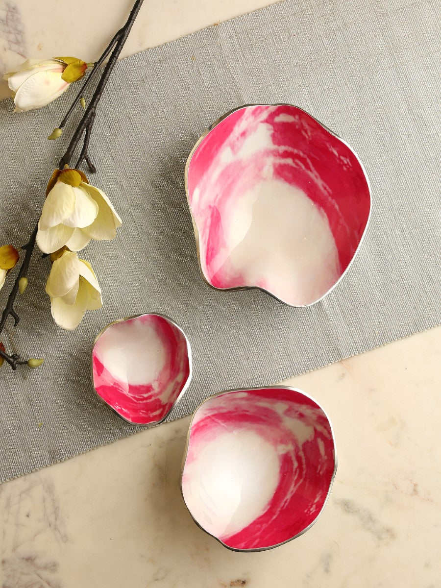 Enameled Platters (Set of 3)