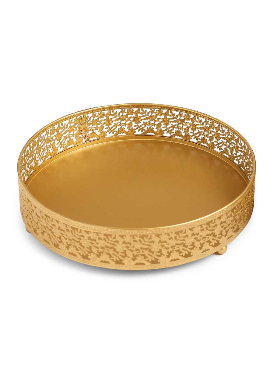 Matt Gold Platter (Set Of 2)