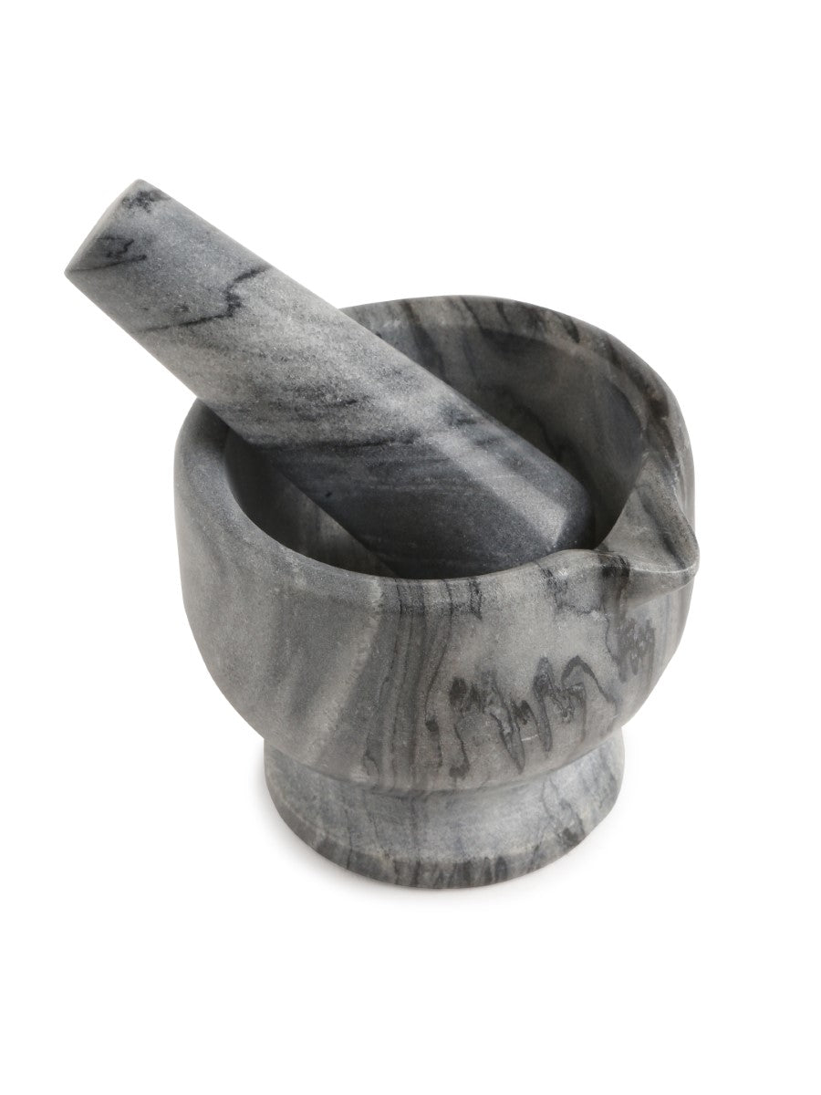 Grey Marble Mortar & Pestel