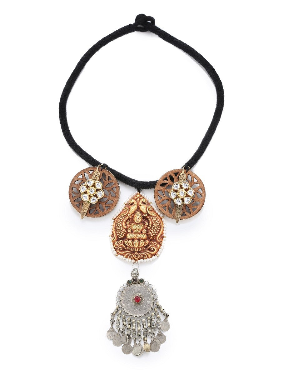 Deity Pendant in with Wood & Latkan