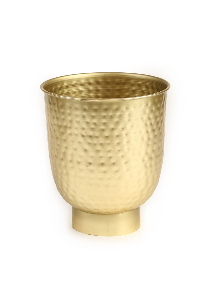 Gold Finish Planter Bucket