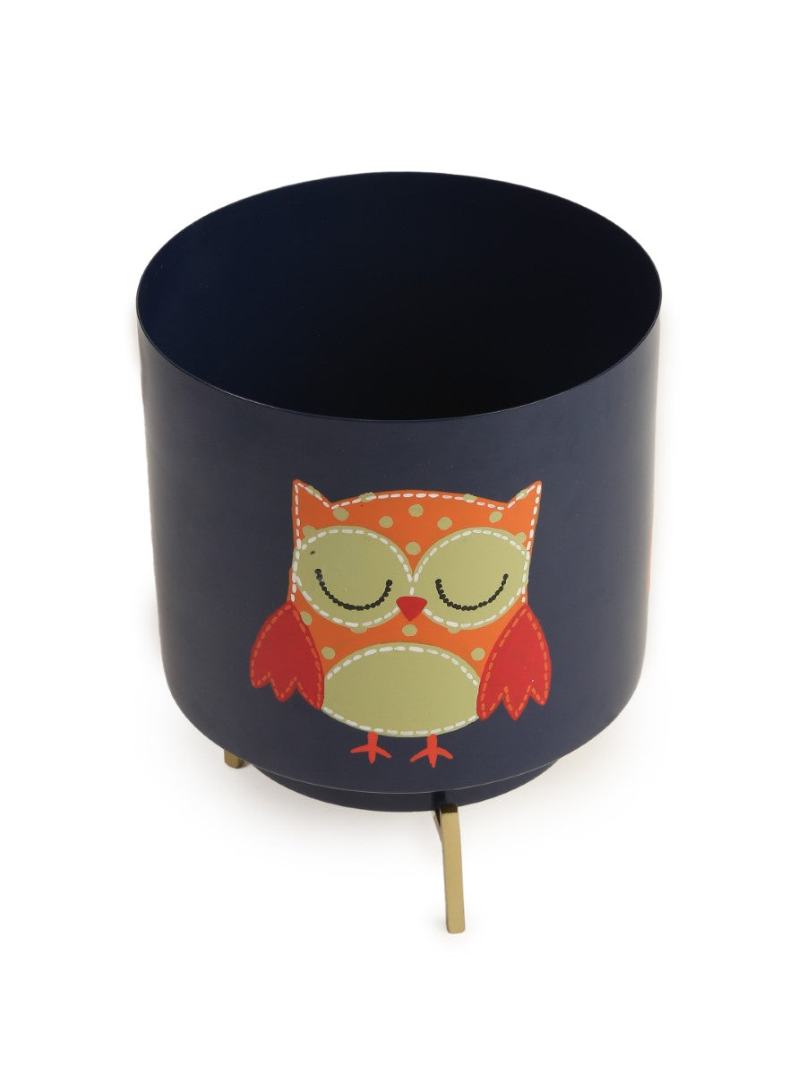 Blue Owl Design Hand Painted Planter