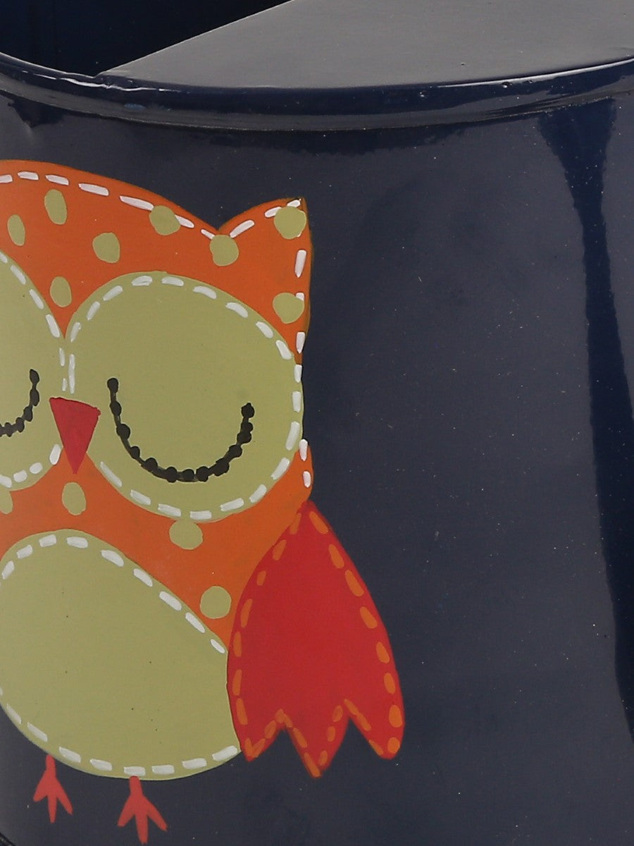 Owl Design Watering Can - Blue