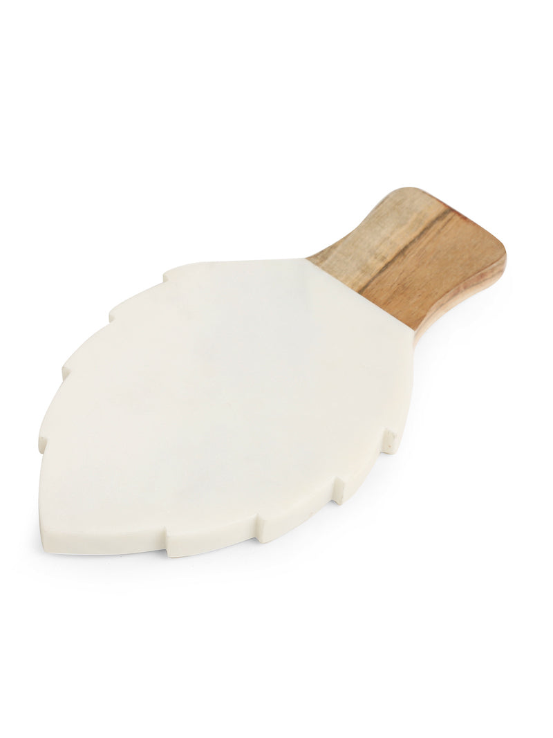 Leaf Design Marble Spoon Rest