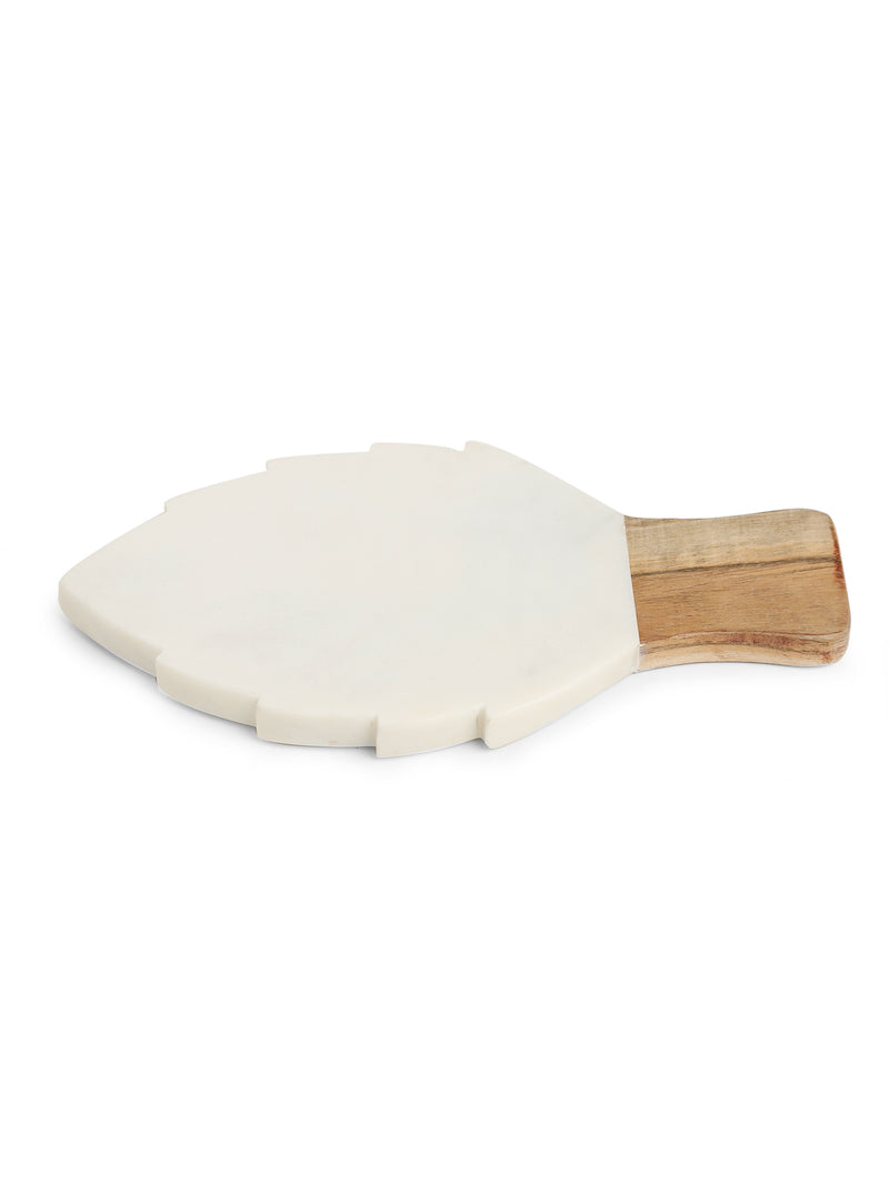 Leaf Design Marble Spoon Rest