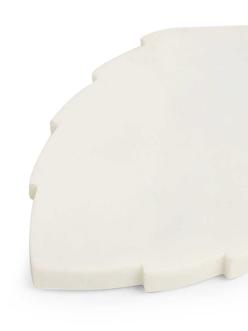 Leaf Design Marble Spoon Rest