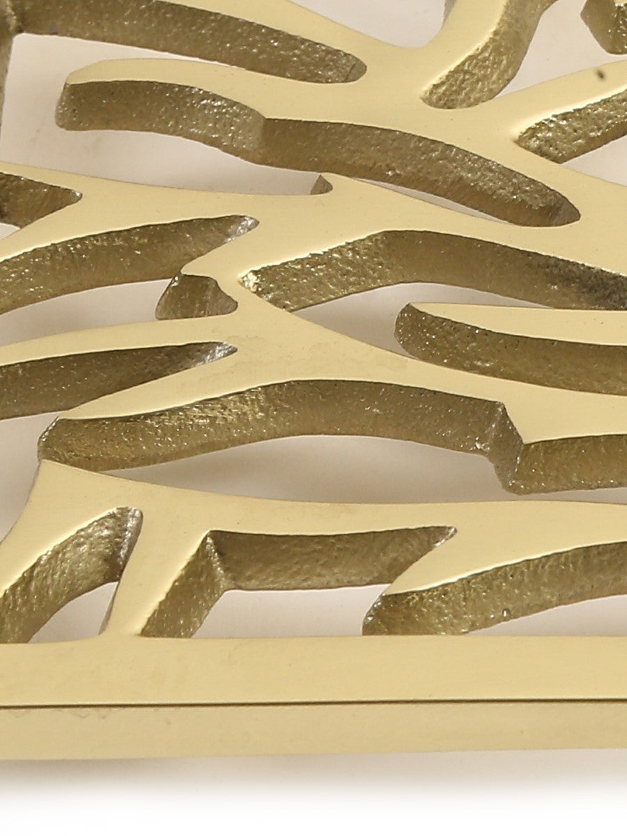 Matt Gold Tree Design Trivet