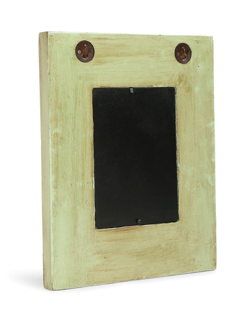 Wall Frame in Light Green Antique Finish