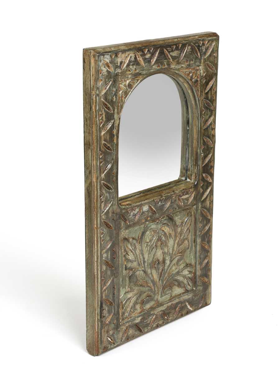 Antique Green Mirror
