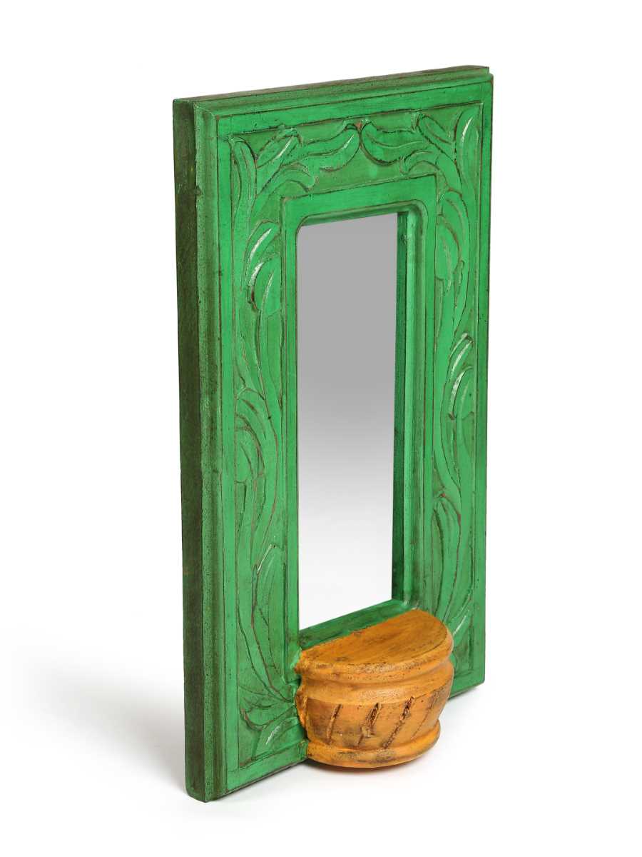 Hand Crafted and Painted Antique Finish Mirror